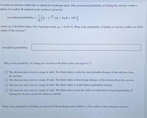 Solved Consider an electron within the 1s orbital of a | Chegg.com