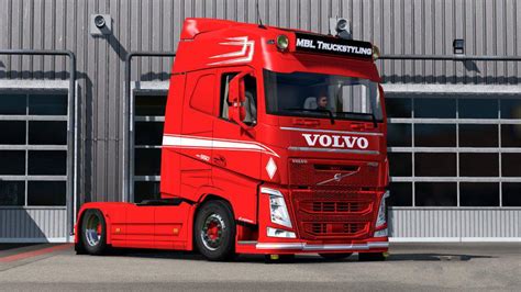 Paintable Mpt Style Skin For Volvo Fh2012 V10 Ets2 Euro Truck