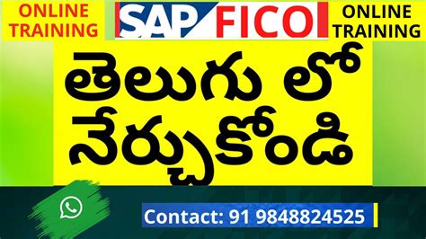 S4HANA Course In Telugu SAP S4HANA Full Course In Telugu SAP FICO