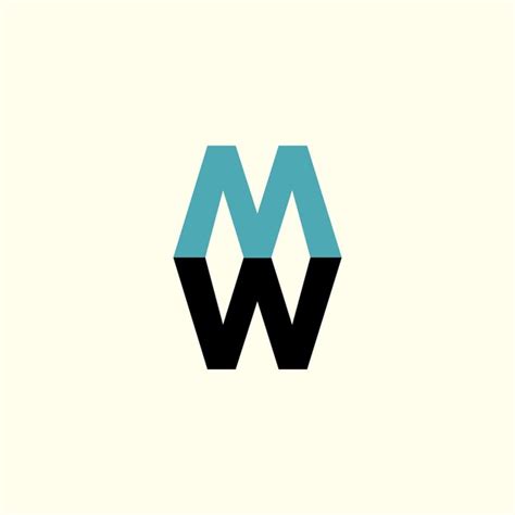 Premium Vector Letter Mw Logo Design Vector Idea With Creative And