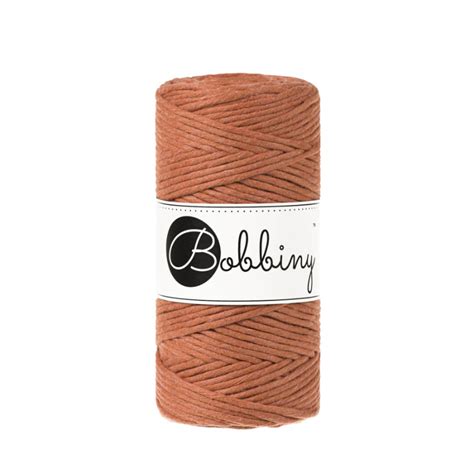 Terracotta Bobbiny Makramee Garn Mm M Yarn Corner