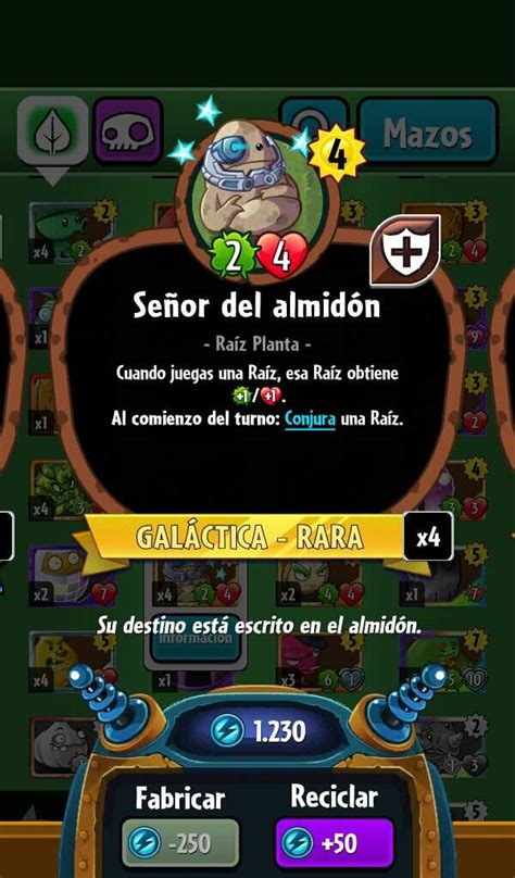 Guía de PvZHeroes 1 Cartas Plants vs Zombies PvZ Español Amino