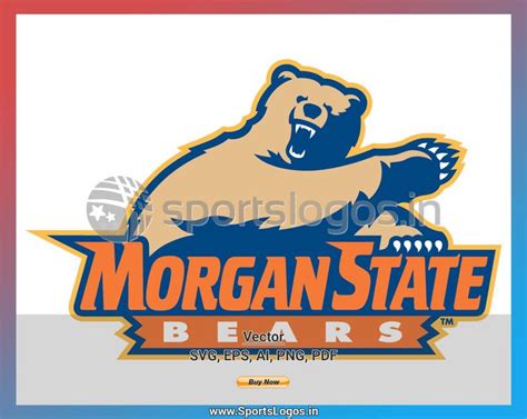 Morgan State Bears 2002 NCAA Division I I M College Sports Vector