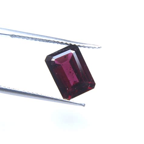 Rhodolite Garnet Gemstone Octagon Shape Faceted Pink Garnet Natural