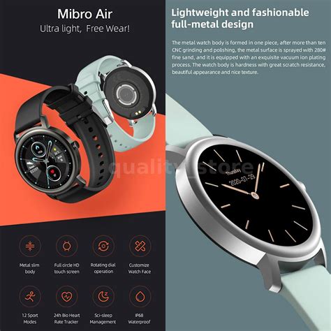 Global Version Mibro Air Smart Watch Xpaw Fitness Tracker Watch With