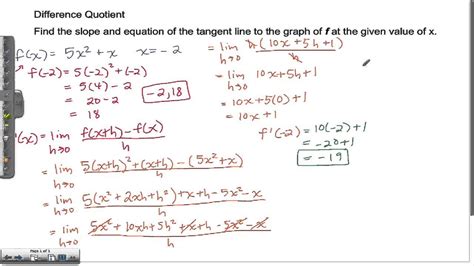 Finding The Difference Quotient Of A Function Mariela Has Wiley