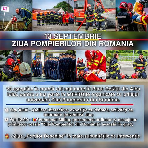 13 Septembrie Ziua pompierilor din România Alba Live Social