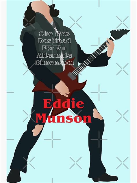 Eddie Munson With Guitar She Was Destined For An Alternate Dimension Stranger Things