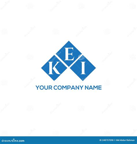 KEI Letter Logo Design on BLACK Background. KEI Creative Initials ...