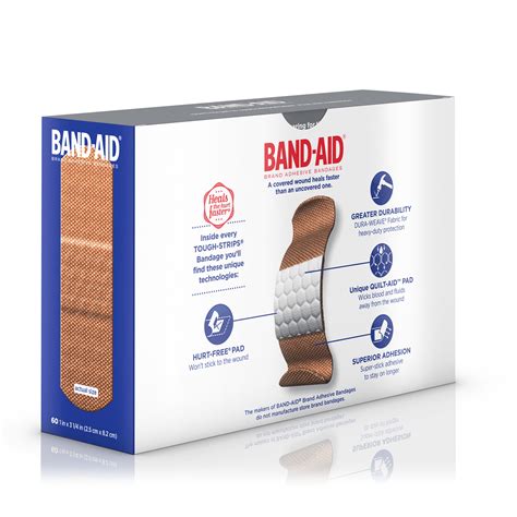 Band Aid® Tough Strips®adhesive Bandages 60 Count