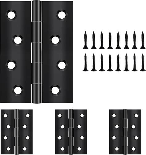 Yeepeo Pcs Door Hinges Mm Mm Black Stainless Steel Hinges For