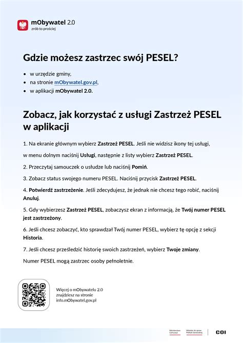 Zastrze Pesel Informacja Prasowa Ministerstwa Cyfryzacji Gmina