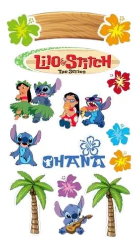 Topo Bolo Lilo E Stitch Personalizado Anivers Rio Festa Parcelamento