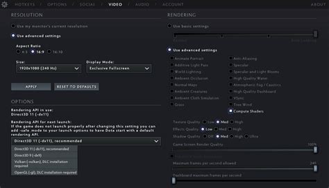 Dota 2 Best Settings Guide