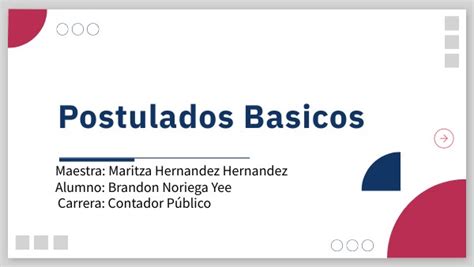 Postulados básicos en contabilidad según la NIF