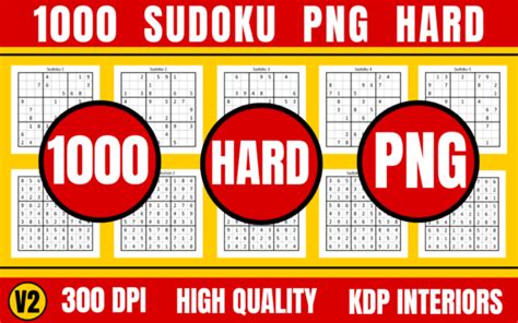 1000 Hard Sudoku Bundle Graphic by Jemy Artizan · Creative Fabrica