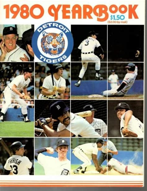 Detroit Tigers Yearbook Baseball Alan Trammell Lou Whitaker