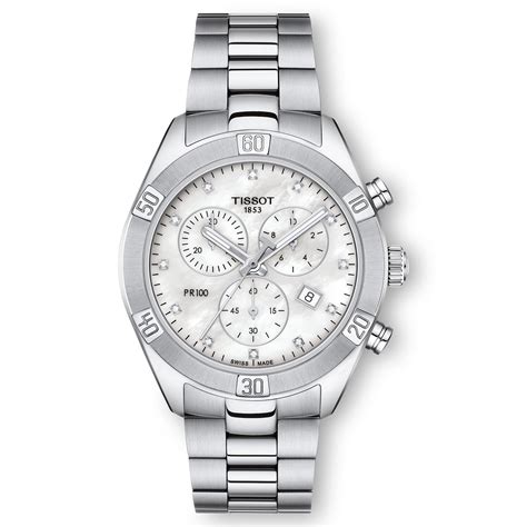 TISSOT PR 100 Sport Chic Lady Chronograph Uhr Online Kaufen MANOR