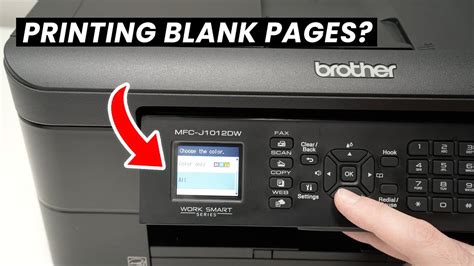 How To Fix Brother Mfc Printer Printing Blank Pages Youtube