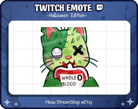 Twitch Emote Cute Zombie Cat Sip Drink Drinking Emotes Kawaii