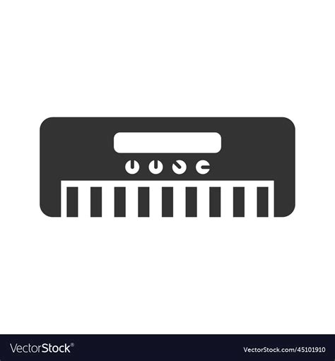 Keyboard Musical Instrument Icon Royalty Free Vector Image