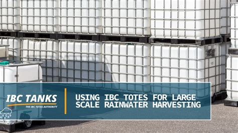 Using IBC Totes For Large Scale Rainwater Harvesting