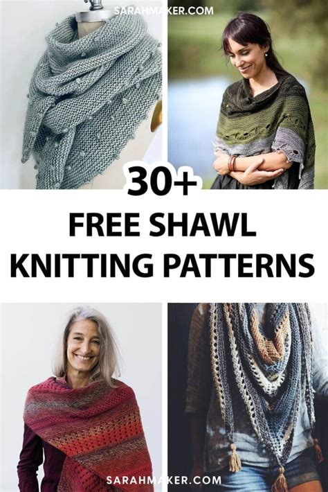 30 Free Shawl Knitting Patterns Sarah Maker