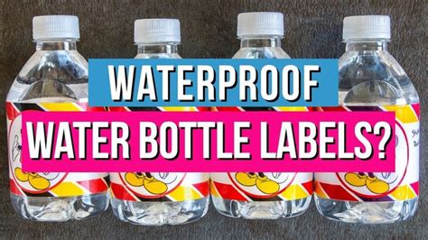 Waterproof Water Bottle Labels Which Way Is Best Water Bottle Labels Bottle Bottle Labels