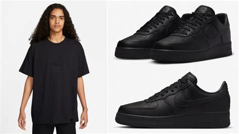 Nike Air Force 1 Low Fresh Black Shirts | SneakerFits.com