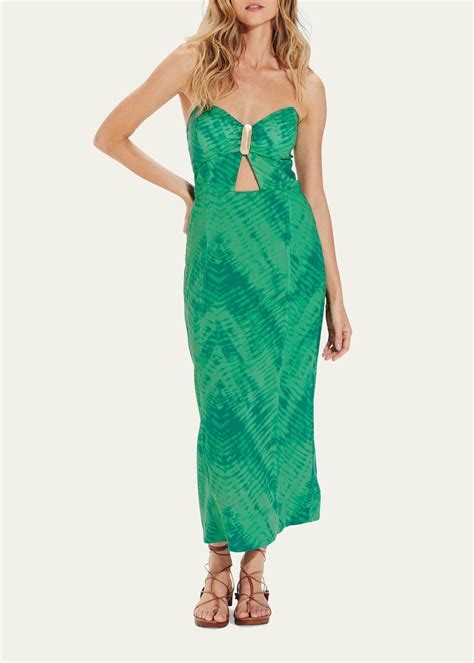 Vix Paula Hermanny Lizzy Strapless Detail Maxi Dress Editorialist