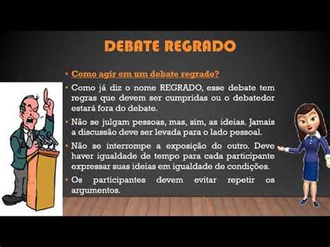 Vídeo 3 2ª parte Língua Portuguesa Debate Regrado 9º ano A B