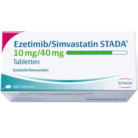 Ezetimib Simvastatin Stada Mg Mg St Mit Dem E Rezept Kaufen