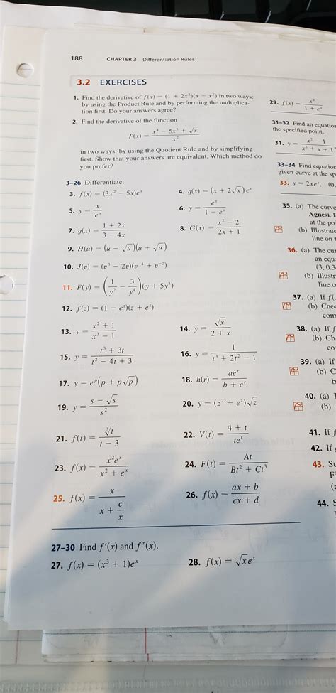 Answered 188 Chapter 3 Differentiation Rules 32 Bartleby