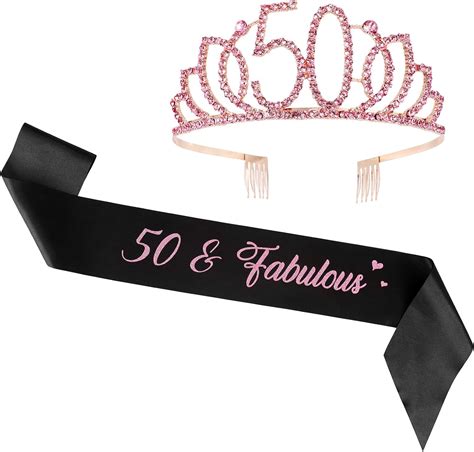 Buy 3450 And Fabulous Sash And Rhinestone Tiara Set 50th Birthday