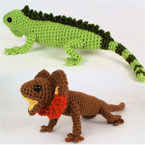 Iguana Lizard Amigurumi Crochet Pattern Digital Pdf File Etsy