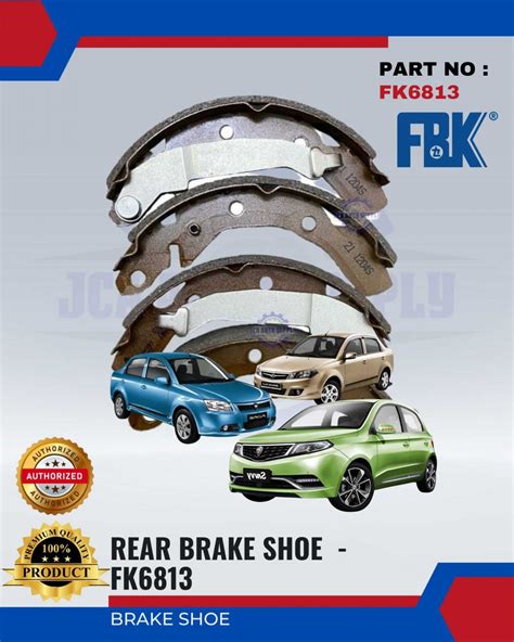 Proton Saga BLM FLX Savvy Rear Brake Shoe FBK FK6813