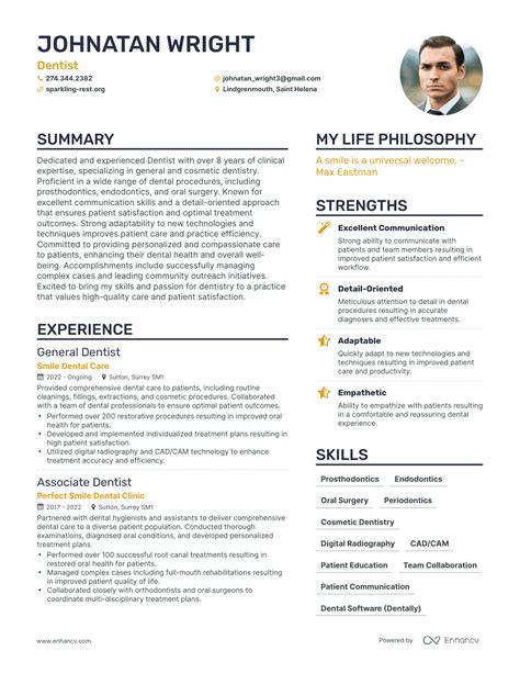 3 Successful Dentist Resume Examples And Writing Tips For 2024