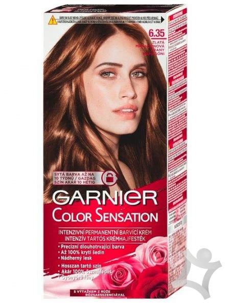 Garnier Color Sensation farba na vlasy 6 35 zlatá mahagónová Farby