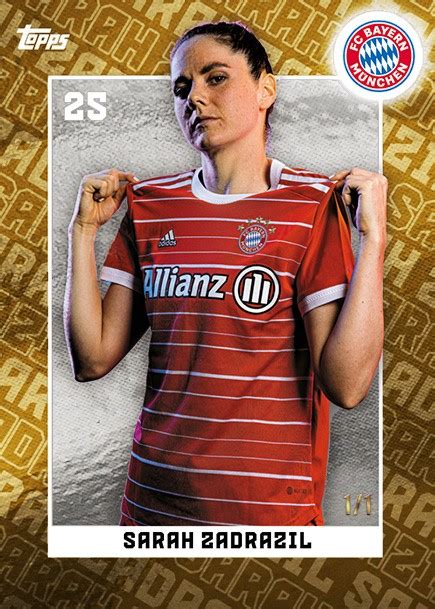 2022 23 TOPPS FC Bayern München Women Official Team Set Soccer Cards