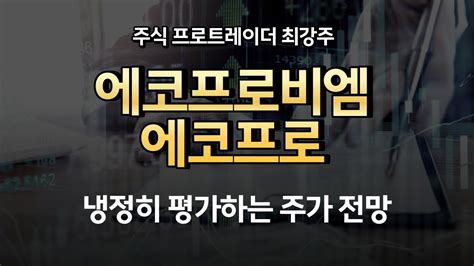 에코프로비엠에코프로 2차전지 섹터에 대한 냉정한 평가에코프로비엠에코프로의 주가의 미래는 Youtube