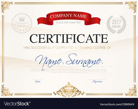 Certificate Of Training Completion Template