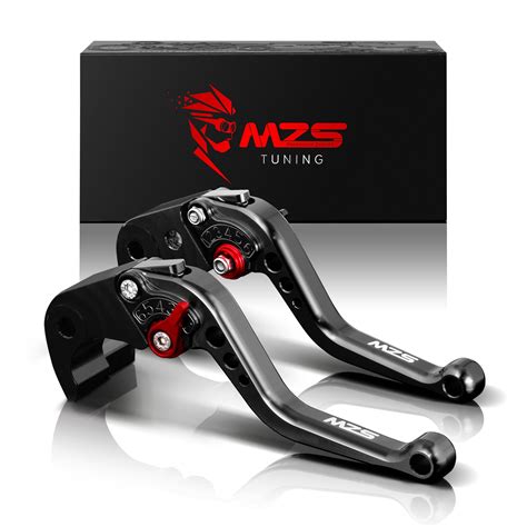 Buy MZS Clutch Brake Levers Short Adjustment Round CNC Black Compatible