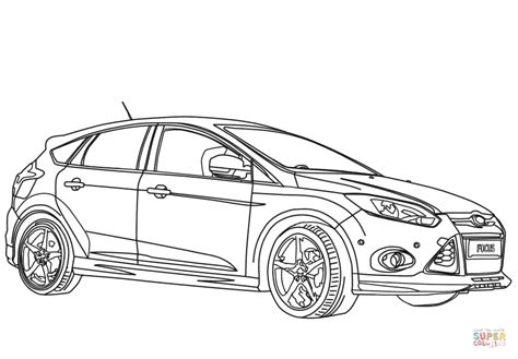 Disegno Di Ford Focus Sport Del 2012 Da Colorare Disegni Da Colorare