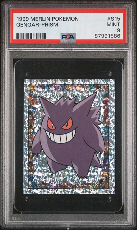 Gengar 1999 Merlin S15 Prism Sticker PSA 9 Price Guide Sports Card