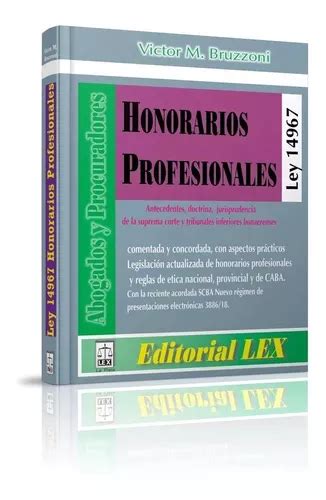 Honorarios Profesionales Ley 14 967 Abogados Y Procuradores MercadoLibre