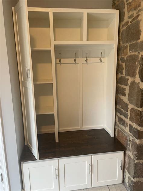 Farmhouse Hall Tree Mudroom Locker Custom Size And Color Available