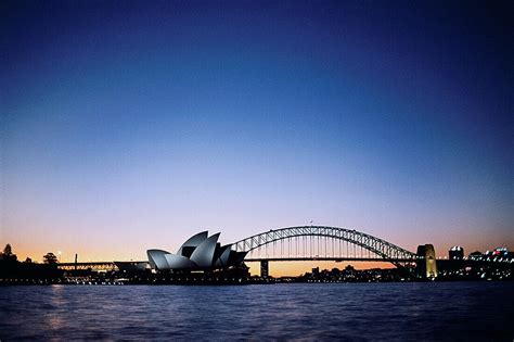 Opera House In Front Of A Bridge Sydney License Image 71381138 Lookphotos