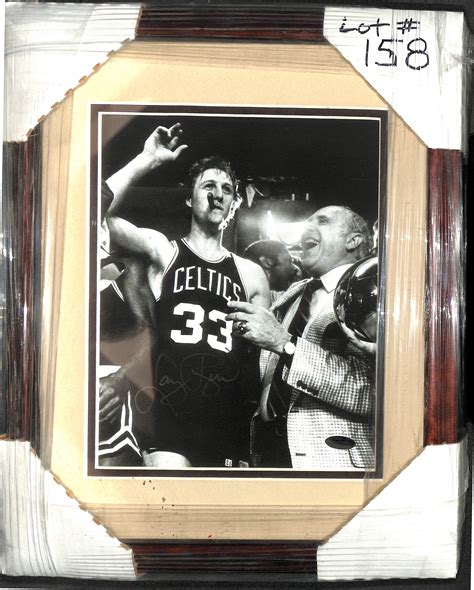 Lot Detail Larry Bird Signed Framed X Photo Jsa Auction Letter