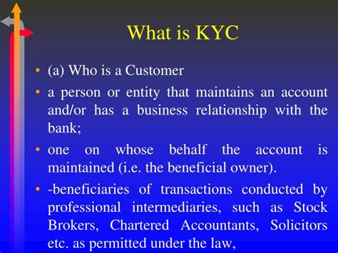 Ppt Kyc Norms And Obligation Of Banks Under Prevention Of Money