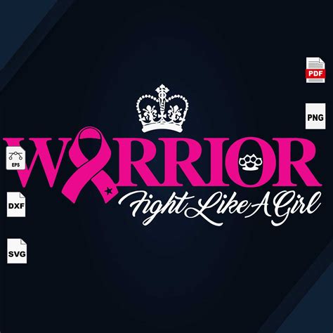 Warrior Fight Like A Girl Breast Cancer Gift Breast Cance Inspire